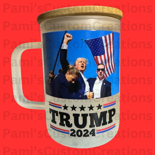 Trump 2024 Glass W/ Handle